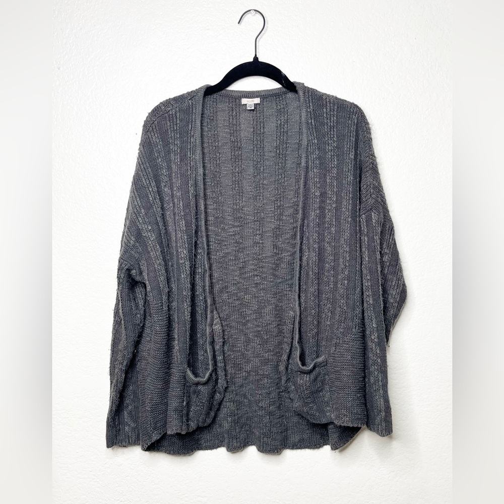 Ecote Women’s Gray Open Cardigan Size Medium M